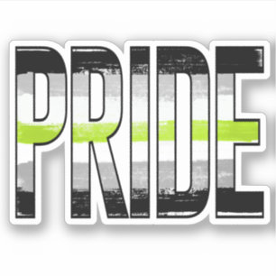 Sticker Mot d'orgueil agender