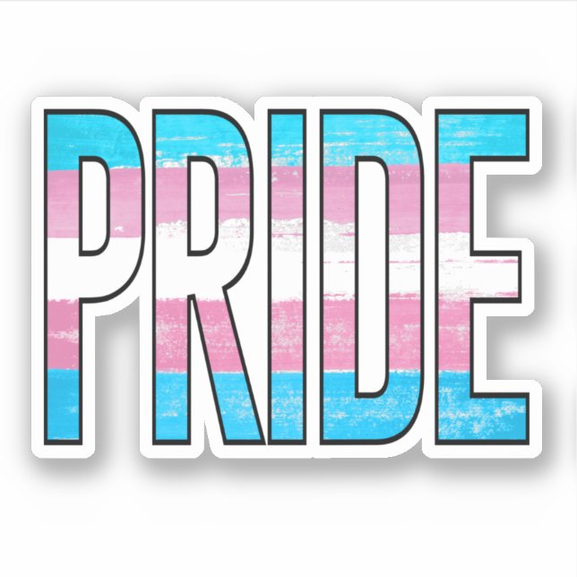Sticker Mot du Fierté Trans (Devant)