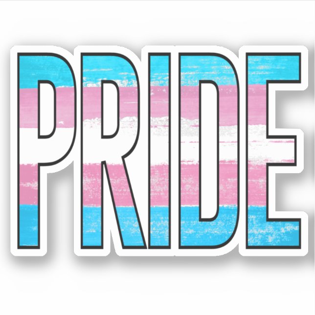 Sticker Mot du Fierté Trans (Devant)
