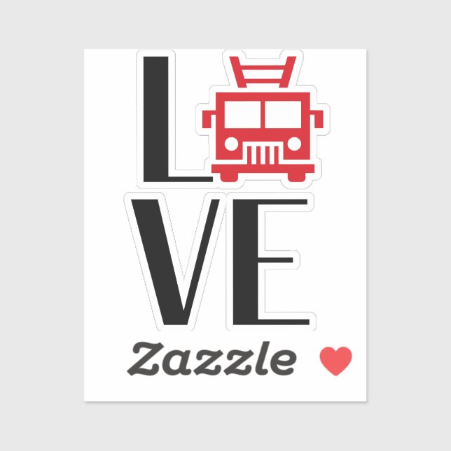 Sticker moteur FIRE LOVE [FL16] (Feuille)