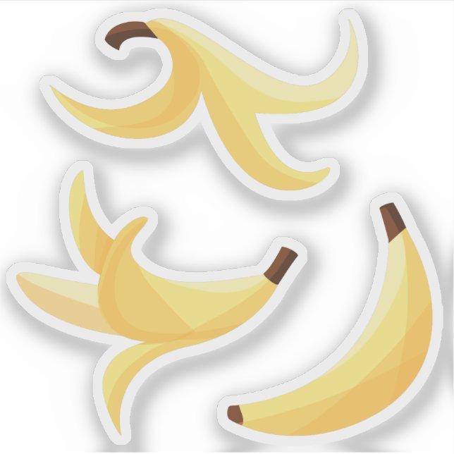 Sticker Motif de fête drôle de jeux de mots sur la banane, (Devant)