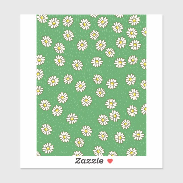 Sticker Motif de fleur de marguerite (Feuille)