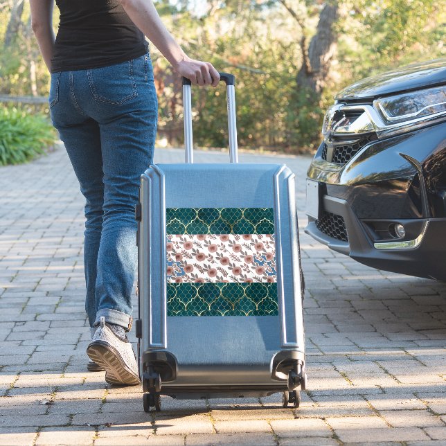Sticker Motif de fleurs aquarelle (Valise Insitu)