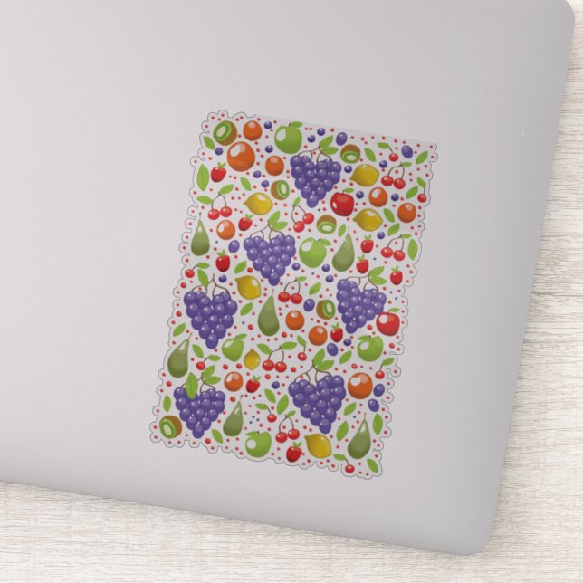 Sticker Motif de fruits mignons (Détail)