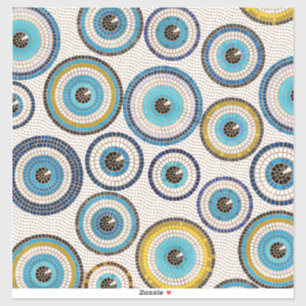 Sticker Motif de mosaïque de l'oeil maléfique
