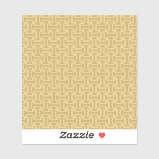 Sticker Motif de papier années 60 (Feuille)
