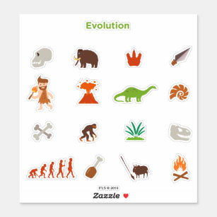 Sticker Motif d'évolution
