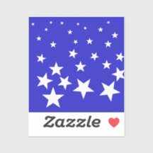 Motif étoile blanche sur arrière - plan bleu