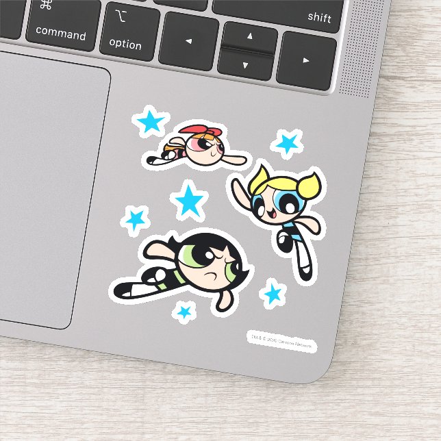 Sticker Motif étoilé des filles Powerpuff (Détail)