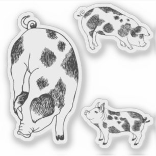 Sticker Motif minimaliste de Cottagecore vintage représent