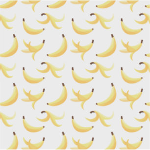 Sticker Motif moderne polygone de peaux de banane