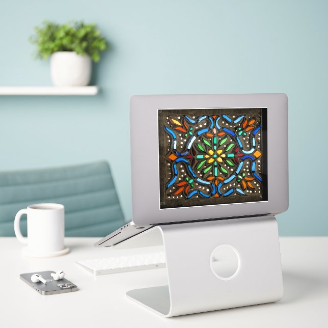 Sticker Motif ottoman coloré (Ordinateur portable sur le bureau)