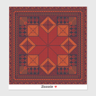 Sticker Motif traditionnel Palestine broderie tatreez