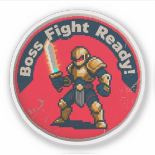 Sticker Motivation de joueur excentrique – Combattre comme