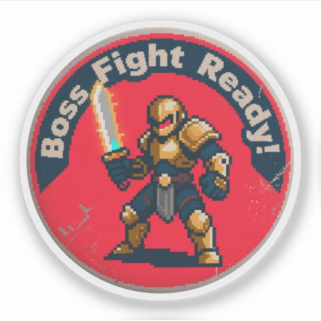 Sticker Motivation de joueur excentrique – Combattre comme (Devant)