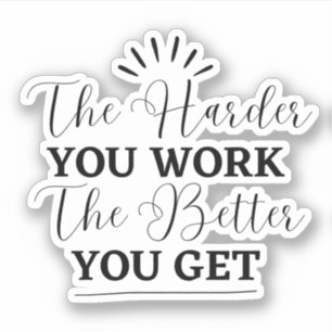 Sticker Motivation simple noire