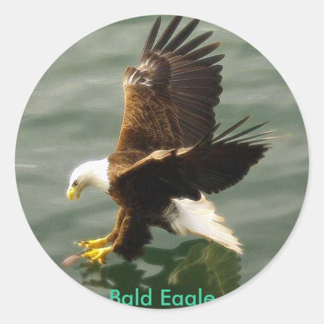 Sticker Motivationnel Eagle de pêche (Devant)