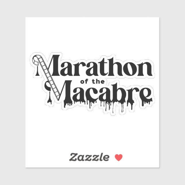 Sticker MOTM24 - Logo noir sur blanc (Feuille)