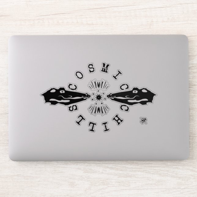 Sticker Moto de refroidissement de poisson-chat de reptile (Ordinateur)