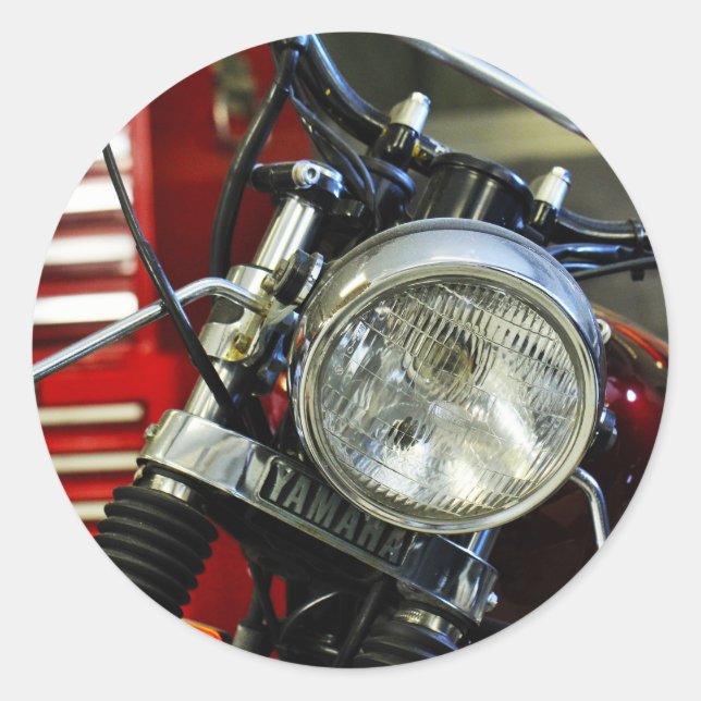 Sticker moto moto rouge élégant (Devant)