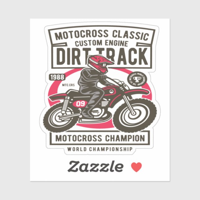 Sticker Motocross Classic (Feuille)