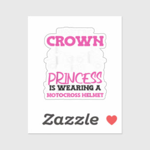 Sticker Motocross Dirt Bike Girl