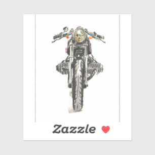Sticker Motocyclette en encre II