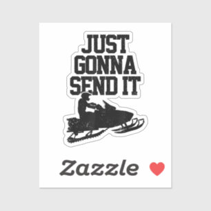 Sticker Motoneige Vient De L'Envoyer Drôle Motoneige Gif