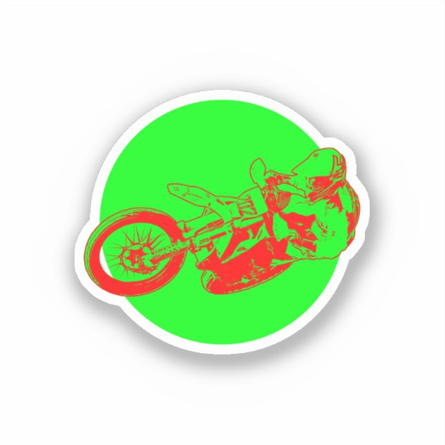 Sticker Motorcross (Recto)