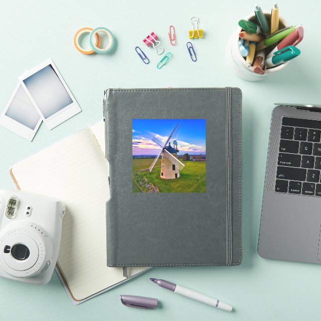 Sticker Moulin bleu ciel (Couverture iPad)