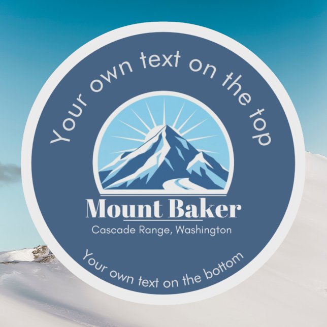 Sticker Mount Baker Cascade Washington ski resort  (Créateur téléchargé)