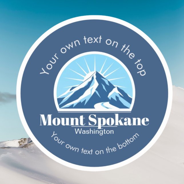 Sticker Mount Spokane Washington ski resort vacation  (Créateur téléchargé)