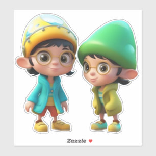 Sticker Mousepad à thème de dessin animé