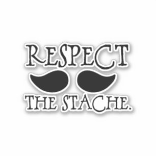 Sticker Moustache Respectez la Moustache