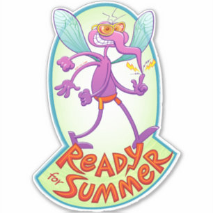 Sticker Moustique coquin prêt à vous piquer cet été