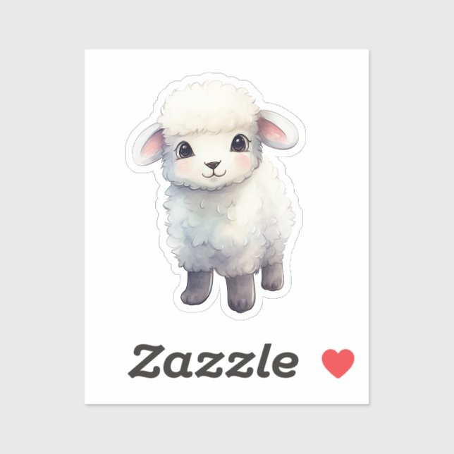 Sticker mouton de dessin (Feuille)