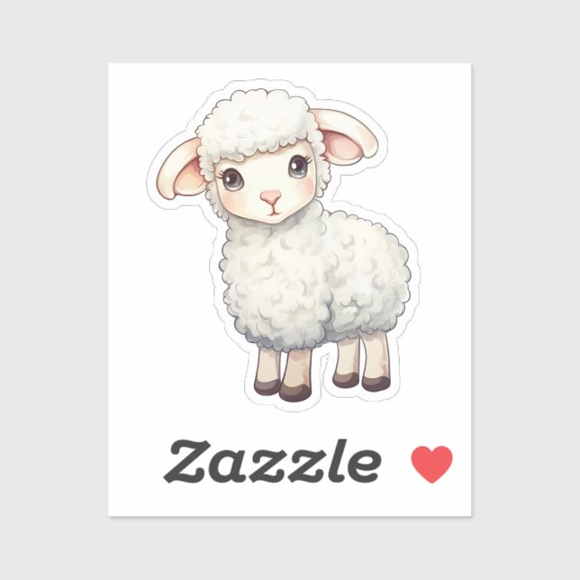 Sticker mouton de dessin (Feuille)