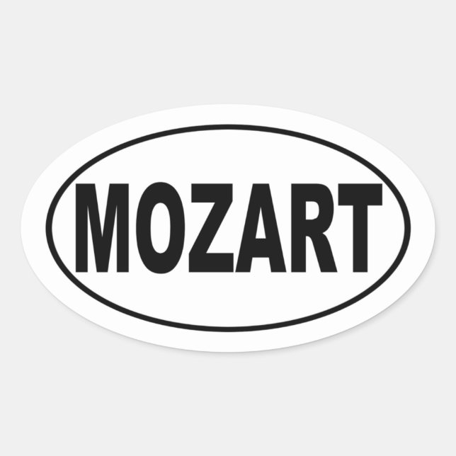 Sticker Mozart Oval (Devant)