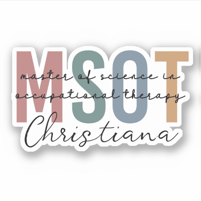 Sticker MSOT Maîtrise scientifique en ergothérapie (Devant)