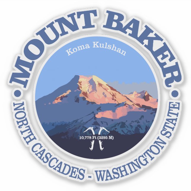 Sticker Mt Baker (Devant)