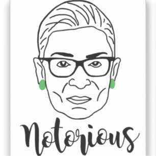 Sticker Mug Notorious RBG - Ruth Bader Ginsburg