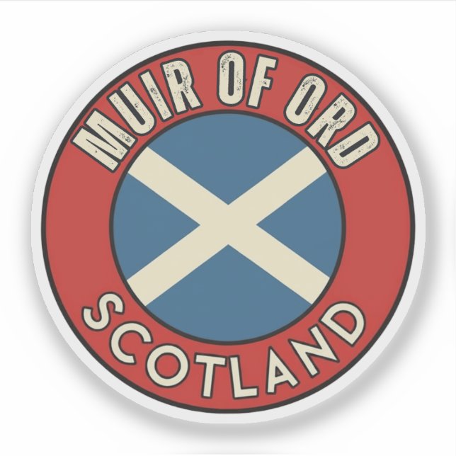 Sticker Muir of Ord, Écosse (Devant)