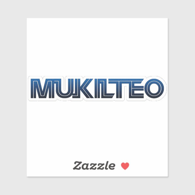 Sticker Mukilteo WA (Feuille)