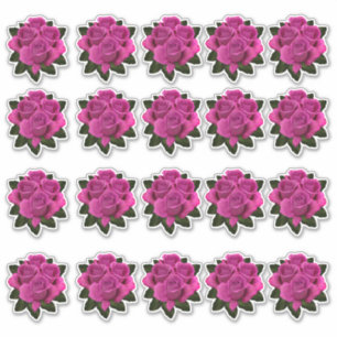 Sticker multiple Bouquet rose