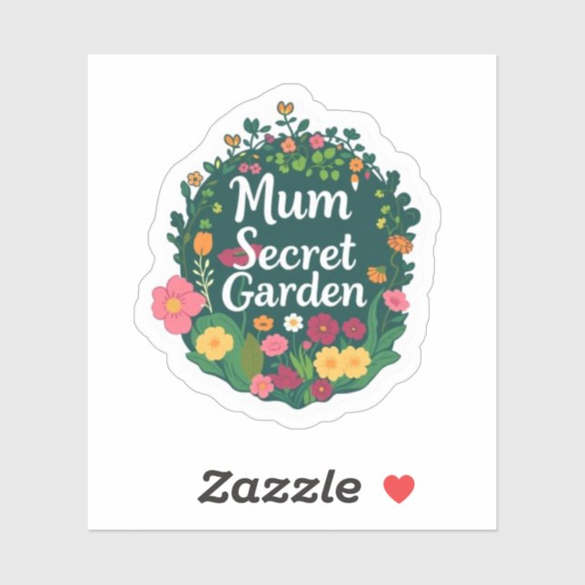 Sticker Mums Secret Garden Aesthetic Flower (Feuille)