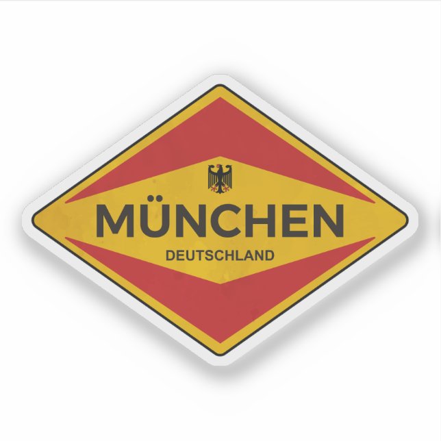 Sticker Munich Allemagne Vintage (Devant)