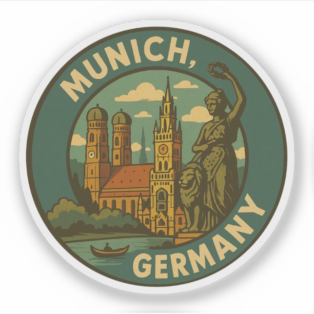 Sticker Munich Germany City Art (Devant)