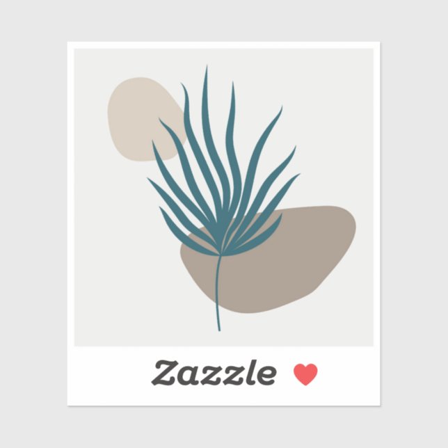 Sticker Mur botanique (Feuille)