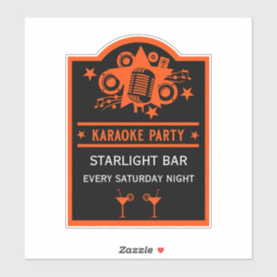Sticker Mur de promotion Karaoke