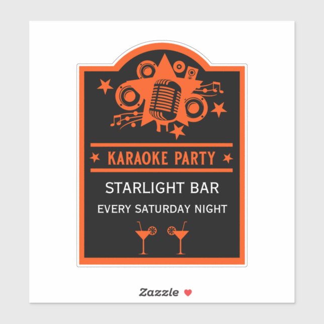 Sticker Mur de promotion Karaoke (Feuille)